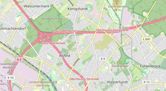 Tennisverein auf Karte