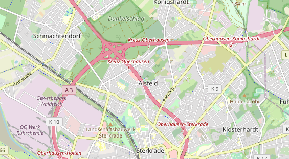 Tennisverein auf Karte