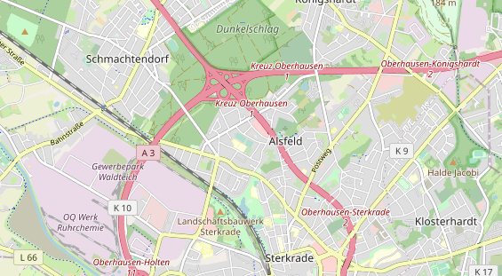 Tennisverein auf Karte