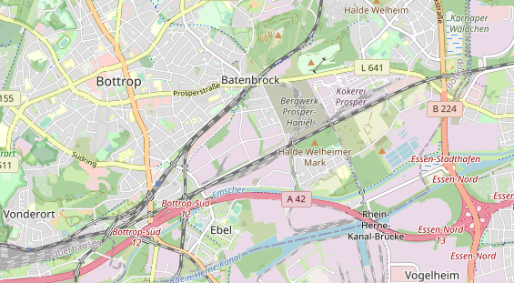 Tennisverein auf Karte