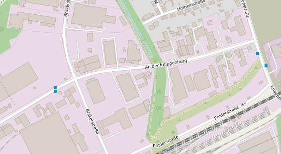 Tennisverein auf Satellitenbild