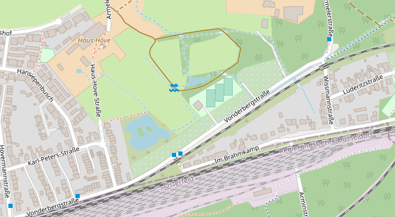 Tennisverein auf Satellitenbild