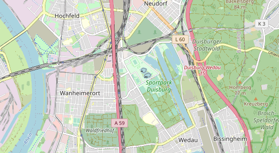 Tennisverein auf Karte