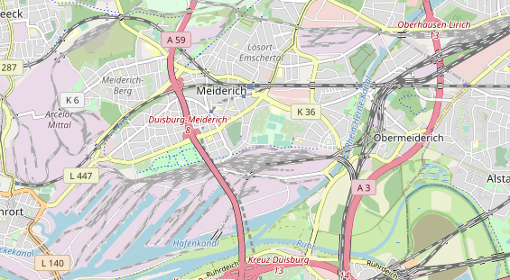 Tennisverein auf Karte