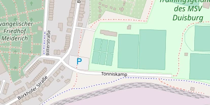 Tennisverein auf Satellitenbild