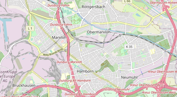 Tennisverein auf Karte