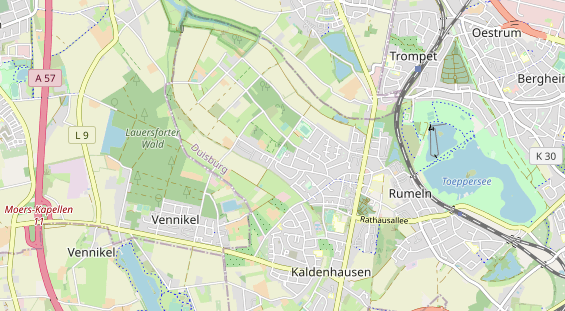 Tennisverein auf Karte