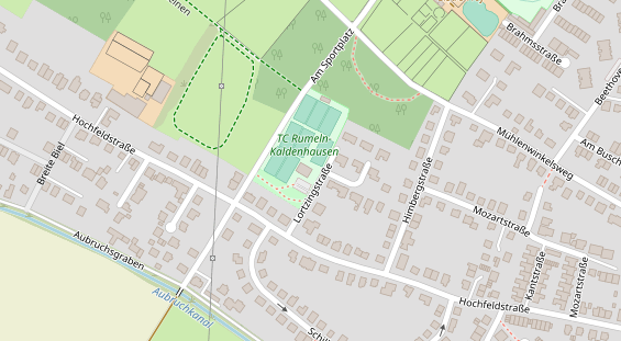 Tennisverein auf Satellitenbild