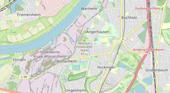 Tennisverein auf Karte