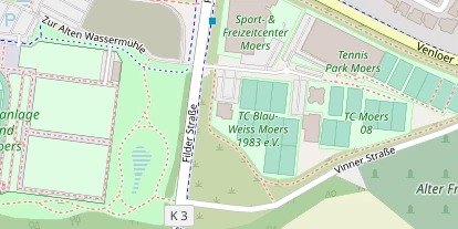 Tennisverein auf Satellitenbild