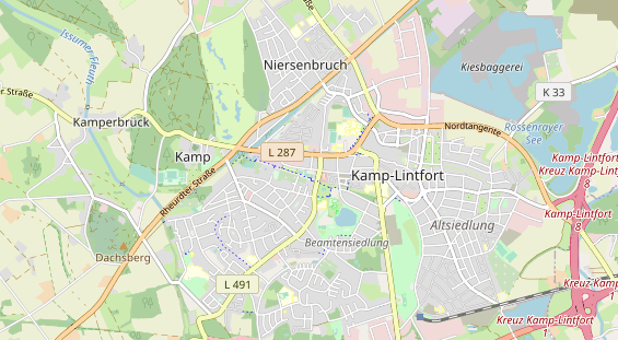 Tennisverein auf Karte