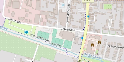 Tennisverein auf Satellitenbild