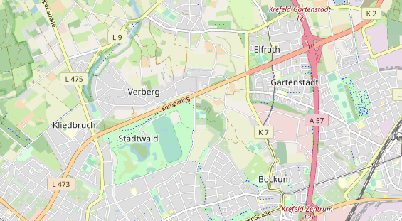 Tennisverein auf Karte