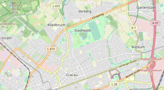 Tennisverein auf Karte