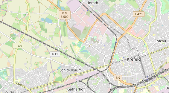 Tennisverein auf Karte