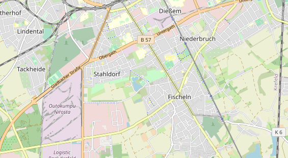 Tennisverein auf Karte