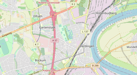 Tennisverein auf Karte