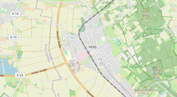 Tennisverein auf Karte