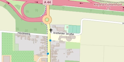 Tennisverein auf Satellitenbild