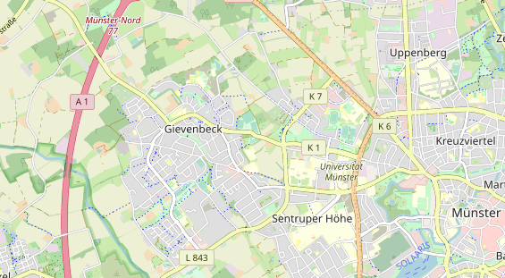 Tennisverein auf Karte