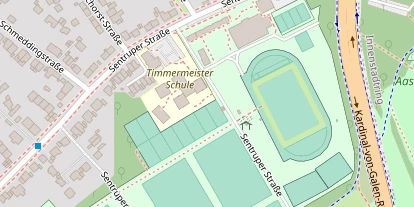 Tennisverein auf Satellitenbild