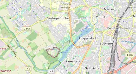 Tennisverein auf Karte