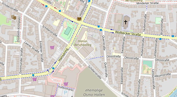 Tennisverein auf Satellitenbild