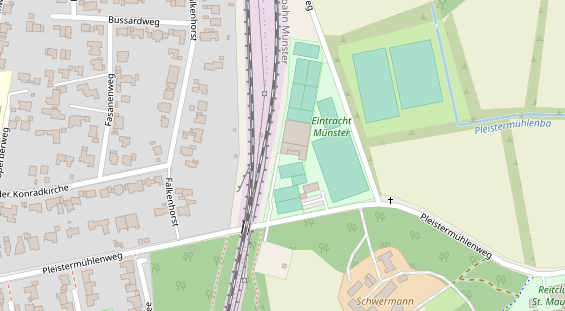 Tennisverein auf Satellitenbild