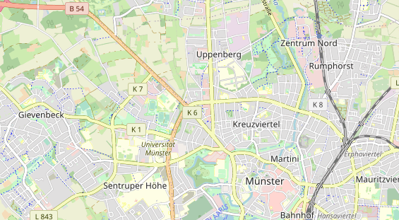 Tennisverein auf Karte