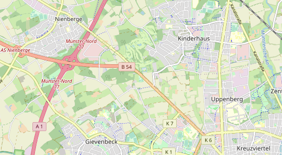 Tennisverein auf Karte