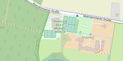Tennisverein auf Satellitenbild