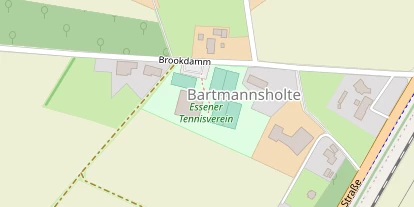 Tennisverein auf Satellitenbild