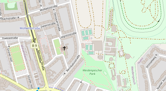 Tennisverein auf Satellitenbild