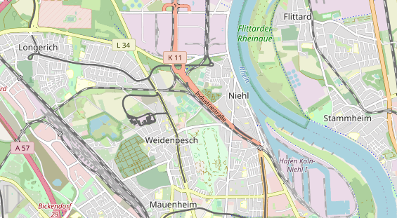 Tennisverein auf Karte