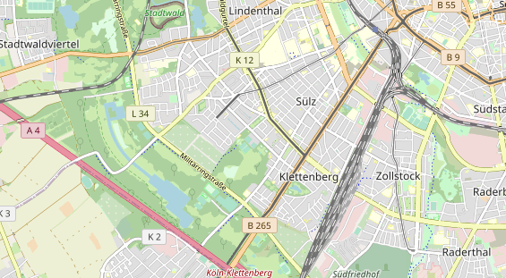 Tennisverein auf Karte