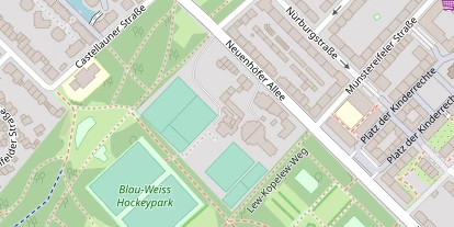 Tennisverein auf Satellitenbild