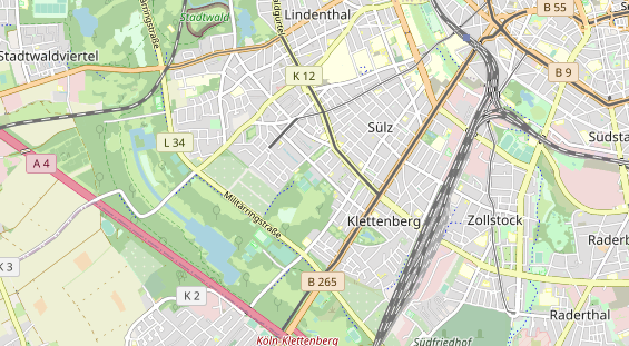 Tennisverein auf Karte