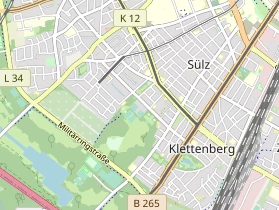 Tennisverein auf Karte