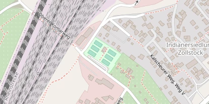 Tennisverein auf Satellitenbild