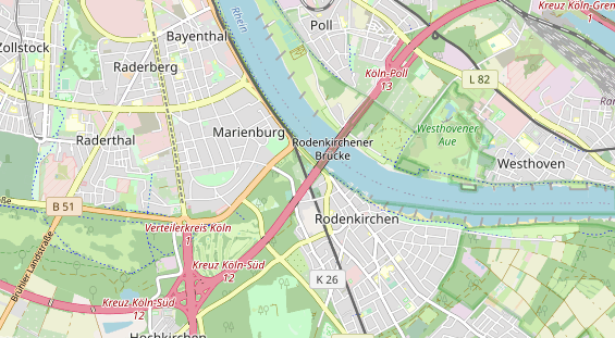 Tennisverein auf Karte