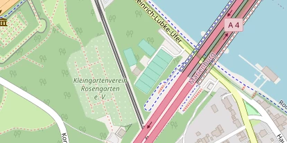 Tennisverein auf Satellitenbild