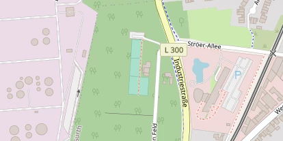 Tennisverein auf Satellitenbild