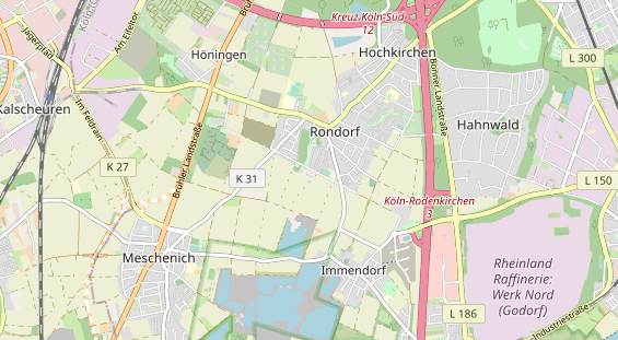 Tennisverein auf Karte