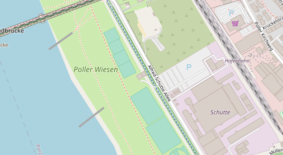 Tennisverein auf Satellitenbild