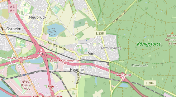 Tennisverein auf Karte