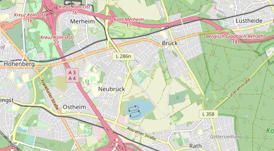 Tennisverein auf Karte