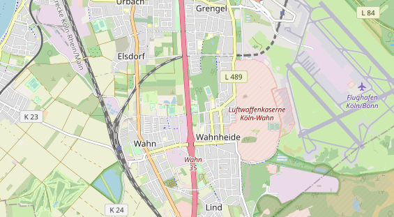 Tennisverein auf Karte