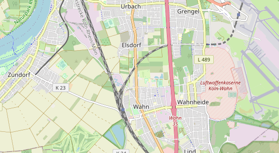 Tennisverein auf Karte