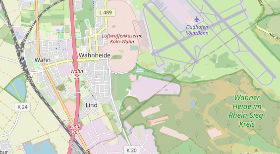 Tennisverein auf Karte