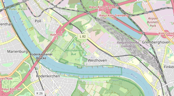 Tennisverein auf Karte